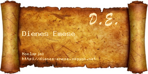 Dienes Emese névjegykártya