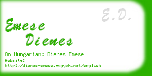 emese dienes business card